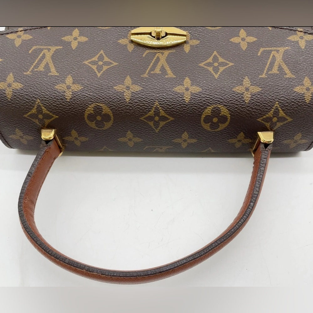 Louis Vuitton Brown and Gold Monogram Satchel malesherbes - Picture 9 of 16